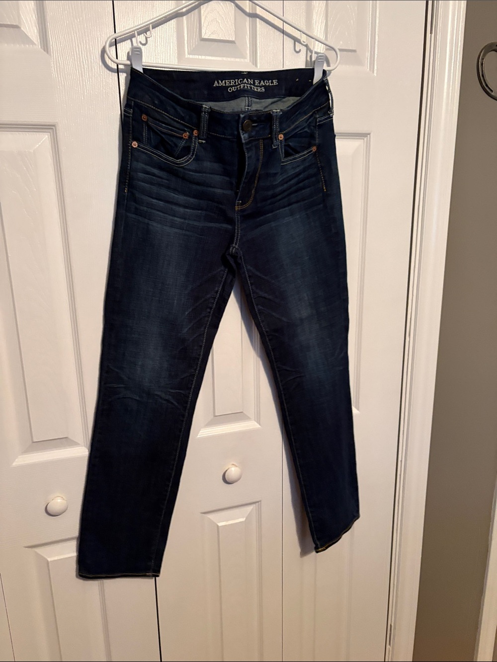American Eagle Outfitters Dark Blue Straight Jeans